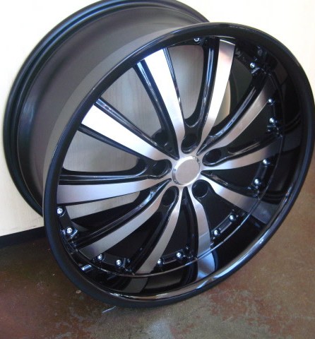 BMW WHEELS/RIM 325i 325xi 325ci E46 E90 M3 Machine Face / Black Lip 19"