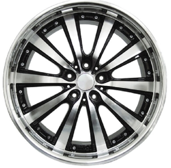 BMW WHEELS/RIM 325i 325xi 325ci E46 E90 M3 Black / Machine Face / Stainless Chrome Lip 19"