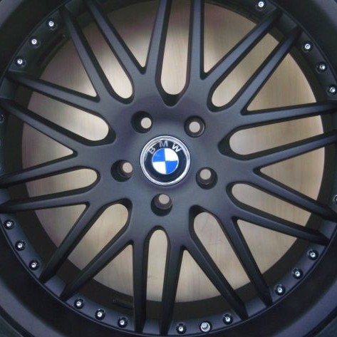 BMW WHEELS/RIM 525i 528i 530i 535i 545i 550i Black / Stainless Chrome Lip 19"