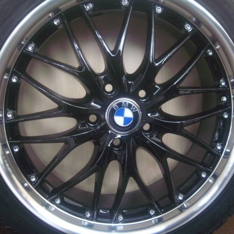 BMW WHEELS/RIM 328i 328xi 330i 330ci 330xi X3 Black w/ Polished Lip 19"