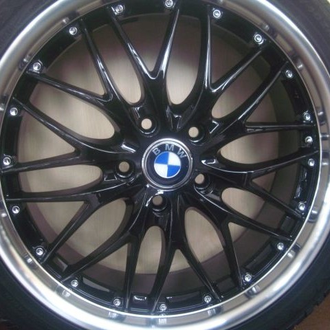 BMW WHEELS/RIM E60 E63 E64 645ci 650i M5 M6 Black w/ Polished Lip 19"