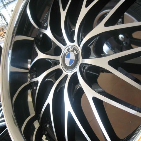 BMW WHEELS/RIM E85 E89 Z4 Z8 335i 335d 335xi Black Diamond / Stainless Chrome Lip 19"