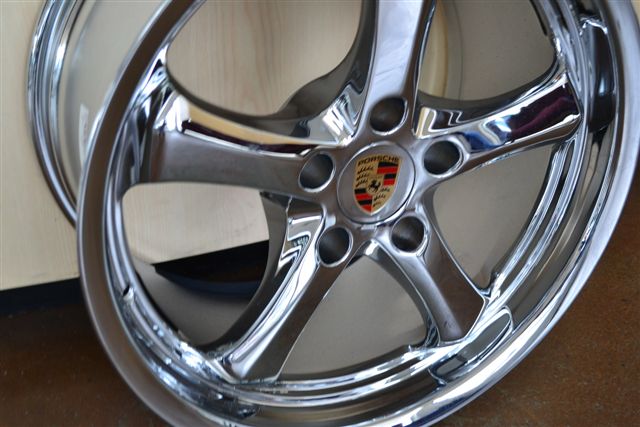 PORSCHE WHEELS/RIM 911 CARRERA S CABRIOLET C2 C2S C4 TARGA 4 996/997 Chrome - 18" - Image 2