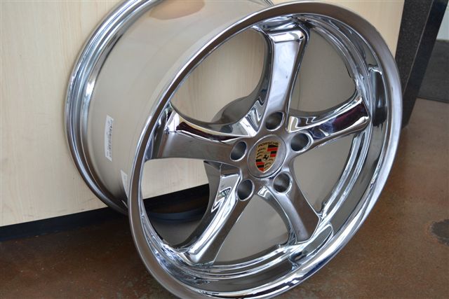 PORSCHE WHEELS/RIM 911 CARRERA S CABRIOLET C2 C2S C4 TARGA 4 996/997 Chrome - 18" - Image 3