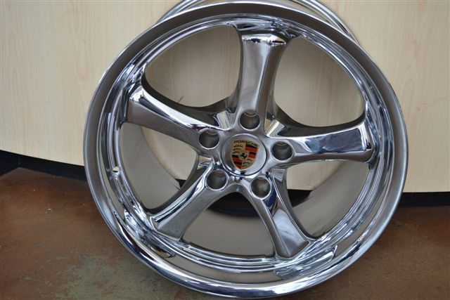 PORSCHE WHEELS/RIM 911 CARRERA S CABRIOLET C2 C2S C4 TARGA 4 996/997 Chrome - 18" - Image 4