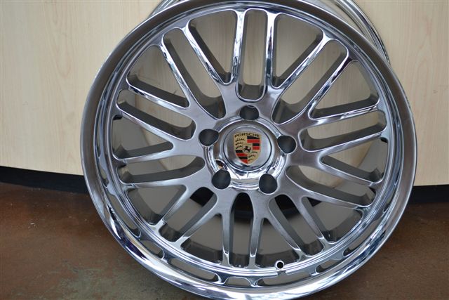 PORSCHE WHEELS/RIM 986 987 BOXSTER S SPYDER 987c CAYMAN R Chrome -18" - Image 2