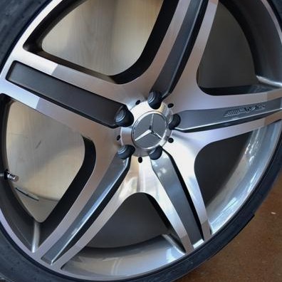 MERCEDES WHEELS/RIM GL320 GL350 GL450 GL550 GLK550 Titanium / Diamond Cut / Machine Face 22"