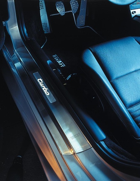 TECHART Door Sill Kick Plates "Turbo", illuminated For 996 Carrera