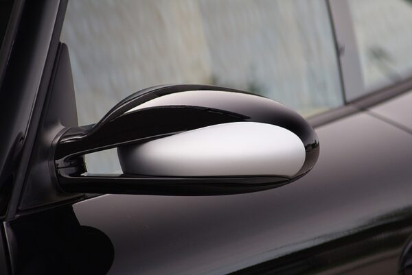 TechArt Mirror Trims in Matte Aluminum Silver for Porsche 997 GT2 / GT2 RS (2008-2012)