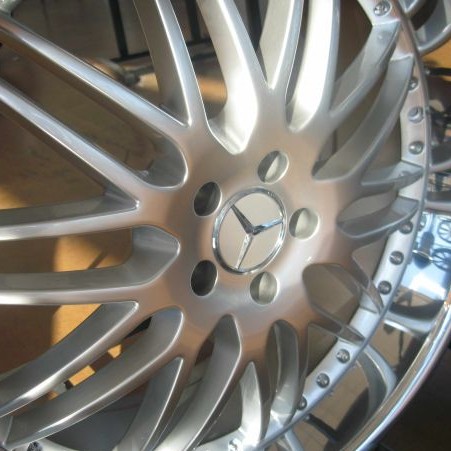 MERCEDES WHEELS/RIM ML320 ML350 ML500 ML450 ML550 Hyper Silver / Chrome Lip 22"