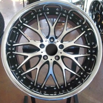 WHEELS/RIM RANGE ROVER HSE SPORT SUPERCHARGED LR3 Diamond Cut / Black Inner Spokes / Chrome Lip - 20"
