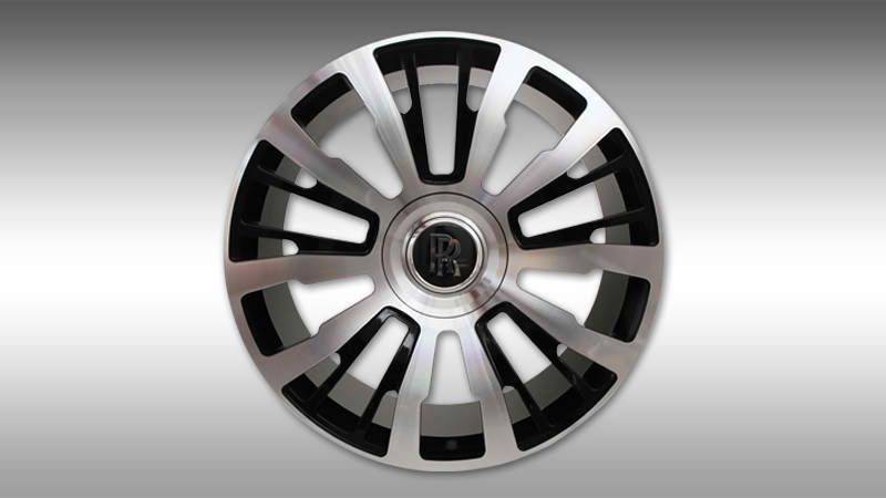 Novitec SPOFEC SP1 Black with Machined Surface Wheels with Tires for Rolls Royce Ghost - Image 5