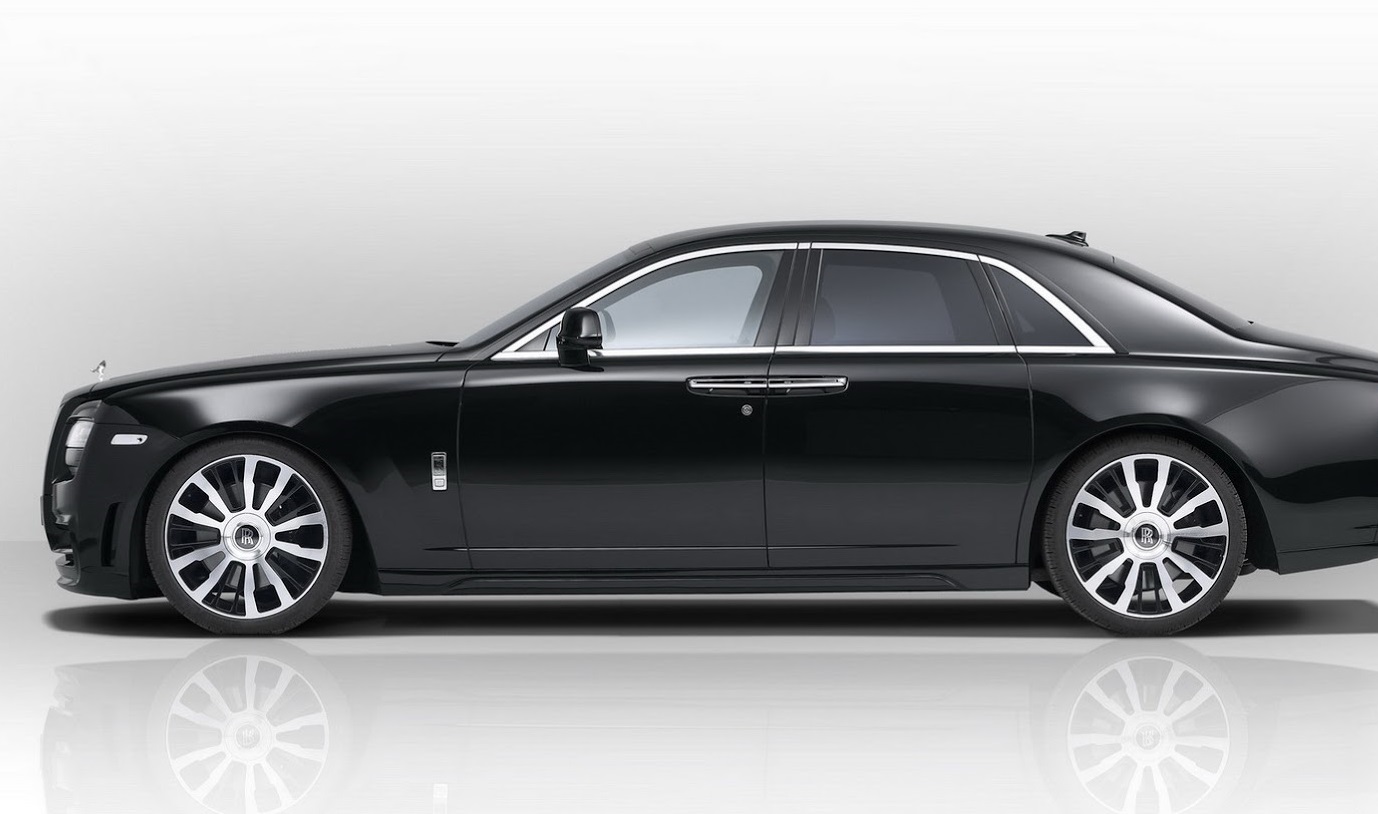 Novitec SPOFEC SP1 Black with Machined Surface Wheels with Tires for Rolls Royce Ghost - Image 2