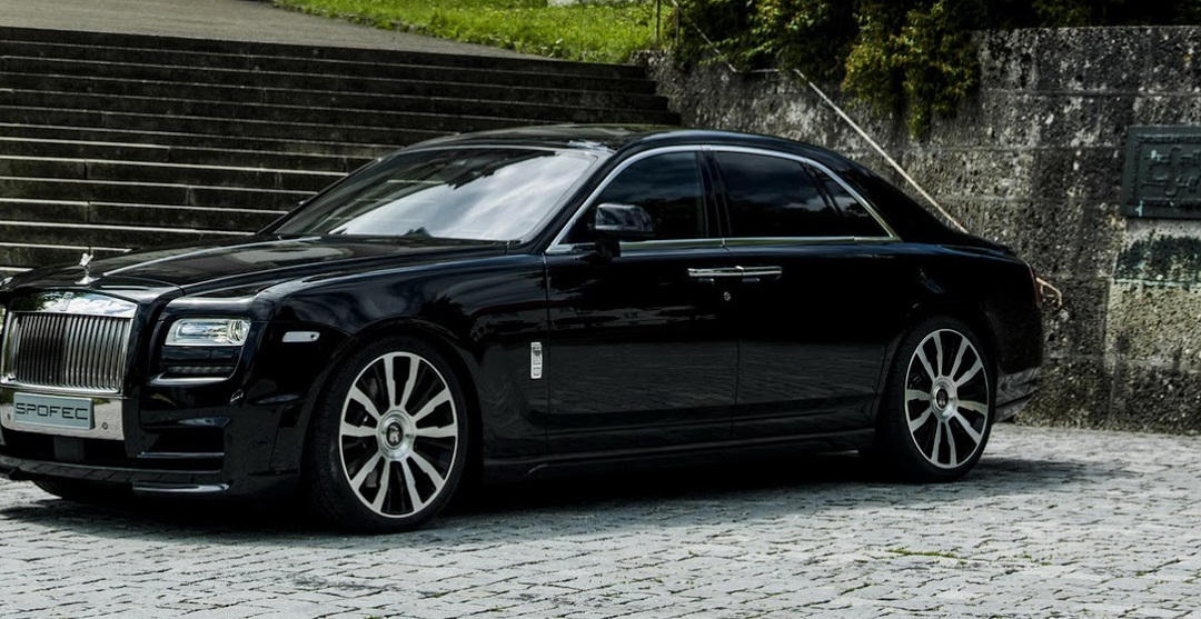 Novitec SPOFEC SP1 Black with Machined Surface Wheels with Tires for Rolls Royce Ghost - Image 3
