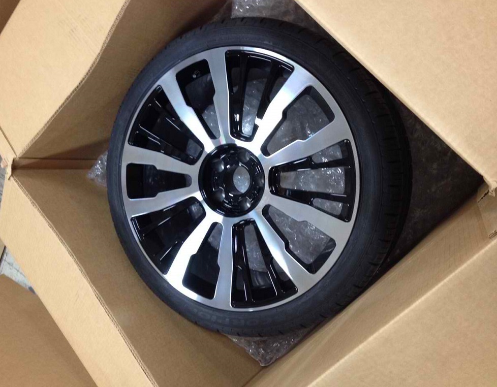Novitec SPOFEC SP1 Black with Machined Surface Wheels with Tires for Rolls Royce Ghost - Image 6
