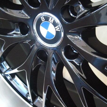 BMW WHEELS/RIM 750i 750Li 760i 760Li X5 X6 M Black w/ Polished Lip 20"