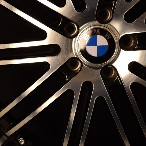 BMW WHEELS/RIM 750i 750Li 760i 760Li X5 X6 M Black Machined Face / Chrome Lip 22"