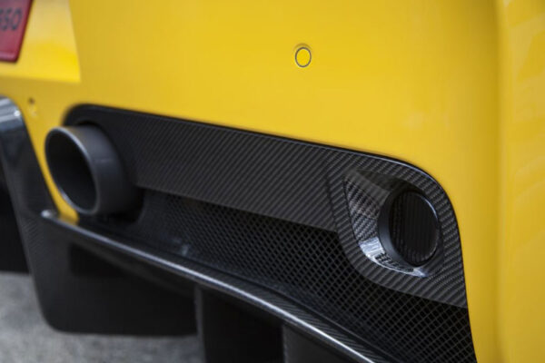 Novitec Ferrari 458 Speciale Rear Bumper Cover for the Fog-Light Section in Carbon Fiber