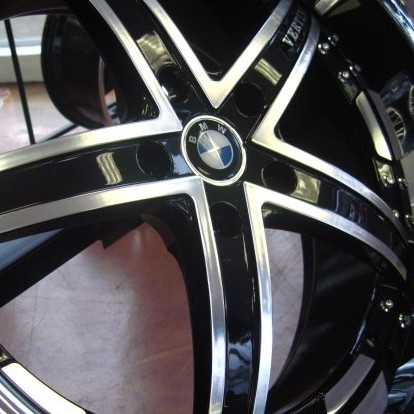 BMW WHEELS/RIM 328i 328xi 330i 330ci 330xi X3 Diamond Cut / Black Inner Spokes / Chrome Lip 20"