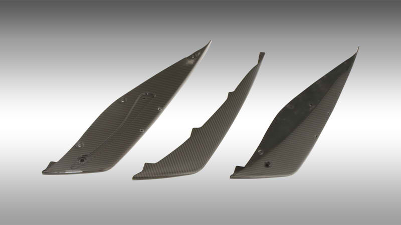 Novitec Ferrari California T Carbon Rear Diffuser Fins - Image 2