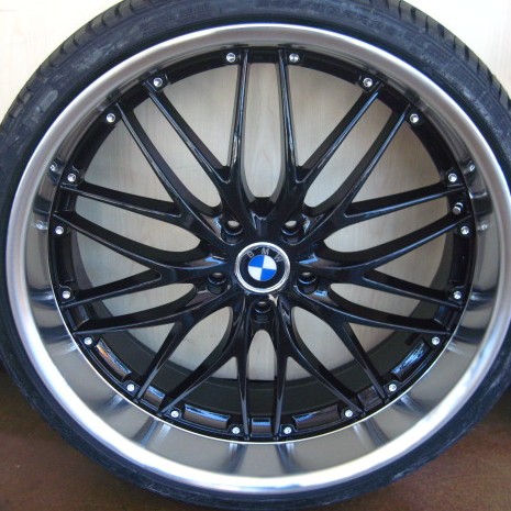 BMW WHEELS/RIM 740i 740Li 745i 745Li E65 E66 Black w/ Polished Lip 20"