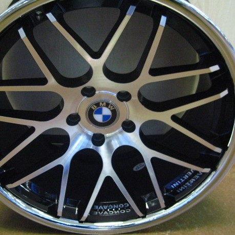 BMW WHEELS/RIM 740i 740Li 745i 745Li E65 E66 Diamond Cut / Black Inner Spokes / Chrome Lip 20"