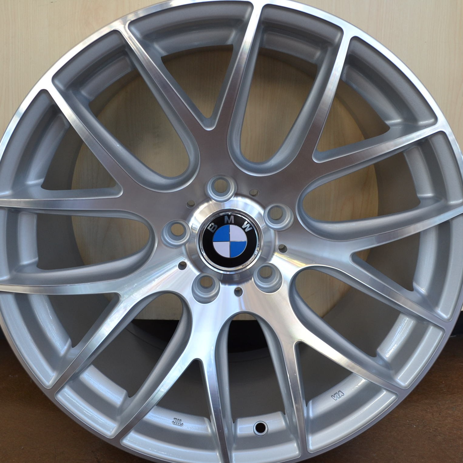 BMW WHEELS/RIM 325i 325xi 325ci E46 E90 M3 Hyper Silver / Machine Face 19" - Image 3