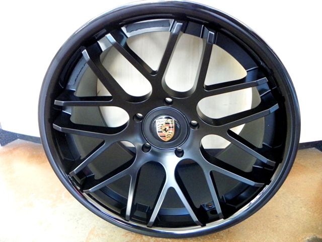 PORSCHE WHEELS/RIM 911 CARRERA S CABRIOLET C2 C2S C4 TARGA 4 996/997 Matte Black / Gloss Black Lip - 19" - Image 3