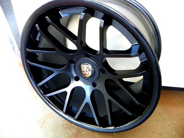PORSCHE WHEELS/RIM 911 CARRERA S CABRIOLET C2 C2S C4 TARGA 4 996/997 Matte Black / Gloss Black Lip - 19" - Image 2