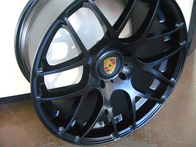 PORSCHE WHEELS/RIM 987 BOXSTER S SPYDER 987c CAYMAN R Matte Black - 20" - Image 4