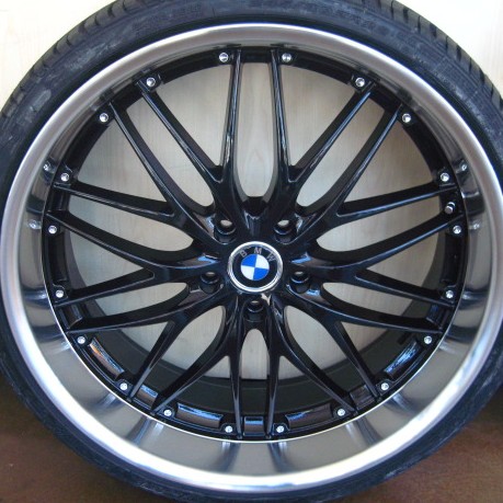BMW WHEELS/RIM E85 E89 Z4 Z8 335i 335d 335xi Black w/ Polished Lip 20"