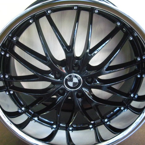 BMW WHEELS/RIM 740i 740Li 745i 745Li E65 E66 Black / Chrome Lip 22"