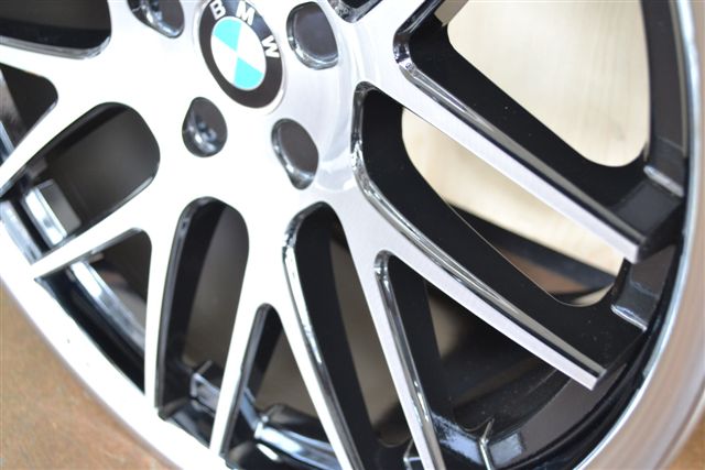BMW WHEELS/RIM E85 E89 Z4 Z8 335i 335d 335xi Brush Face / Black Inner Spokes / Black Lip 20" - Image 3