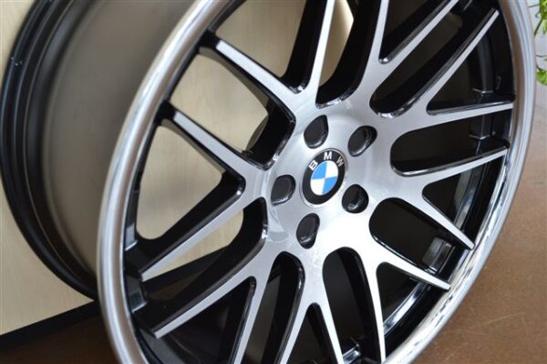 BMW WHEELS/RIM E85 E89 Z4 Z8 335i 335d 335xi Brush Face / Black Inner Spokes / Black Lip 20"