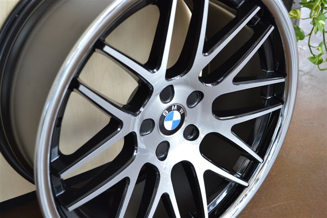 BMW WHEELS/RIM E85 E89 Z4 Z8 335i 335d 335xi Brush Face / Black Inner Spokes / Black Lip 20" - Image 5