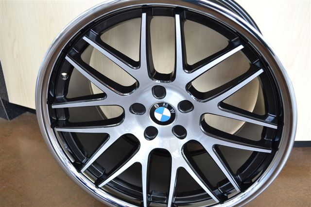 BMW WHEELS/RIM E85 E89 Z4 Z8 335i 335d 335xi Brush Face / Black Inner Spokes / Black Lip 20" - Image 7