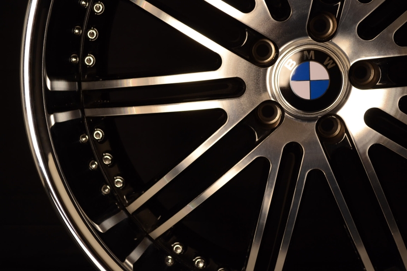 BMW WHEELS/RIM E60 E63 E64 645ci 650i M5 M6 Black Machined Face / Chrome Lip 22" - Image 5