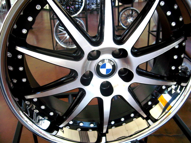 BMW WHEELS/RIM E60 E63 E64 645ci 650i M5 M6 Black & Machined Finished 22" - Image 6