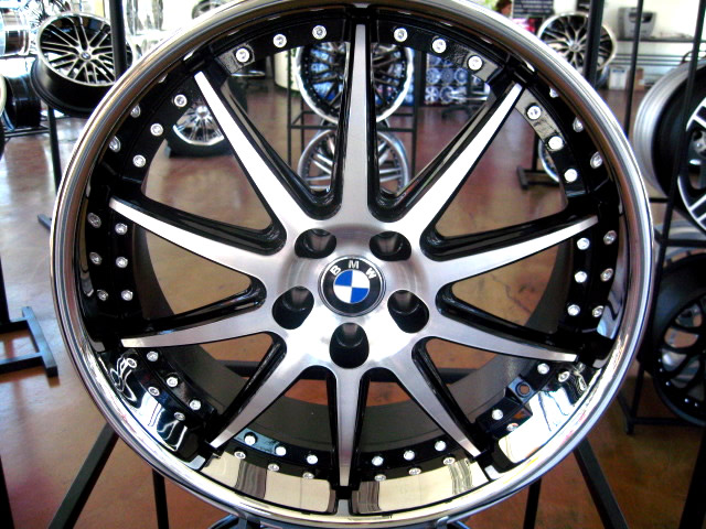 BMW WHEELS/RIM E60 E63 E64 645ci 650i M5 M6 Black & Machined Finished 22" - Image 3
