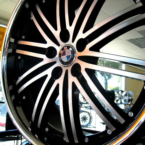 BMW WHEELS/RIM E85 E89 Z4 Z8 335i 335d 335xi Diamond Cut / Black Inner Spokes / Chrome Lip 20"