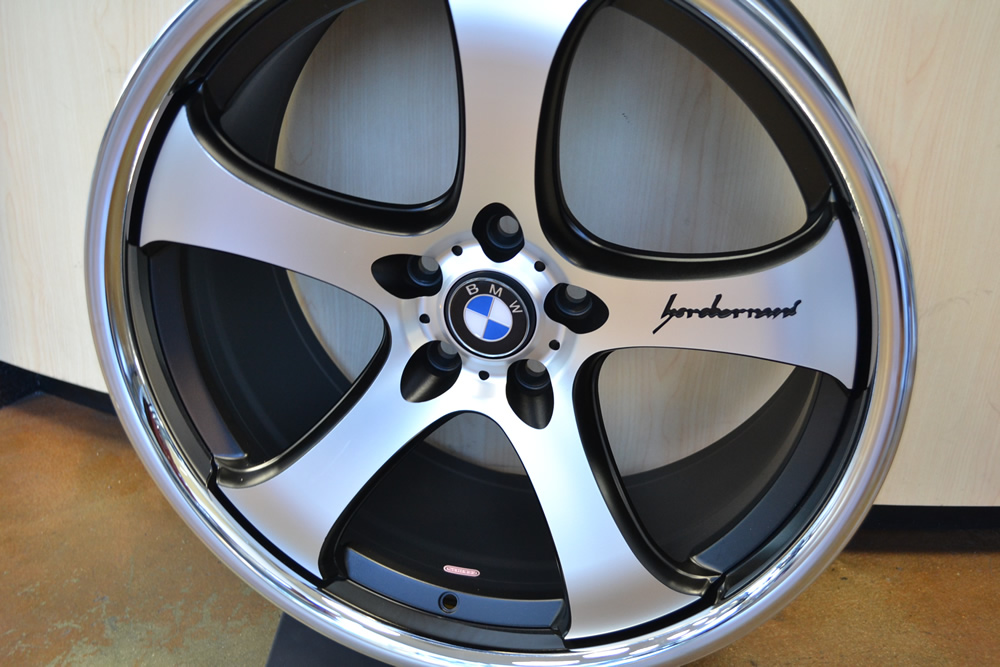 BMW WHEELS/RIM E85 E89 Z4 Z8 335i 335d 335xi Machine Face / Black Inner Spokes / Chrome Lip 20" - Image 3