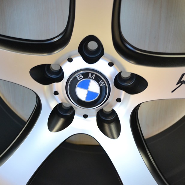 BMW WHEELS/RIM 325i 325xi 325ci E46 E90 M3 Machine Face / Black Inner Spokes / Chrome Lip 20"
