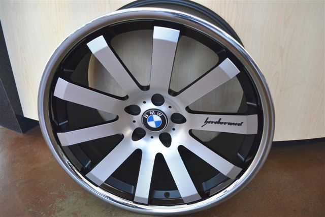 BMW WHEELS/RIM E60 E63 E64 645ci 650i M5 M6 Machine Face / Black Inner Spokes / Chrome Lip 20" - Image 5