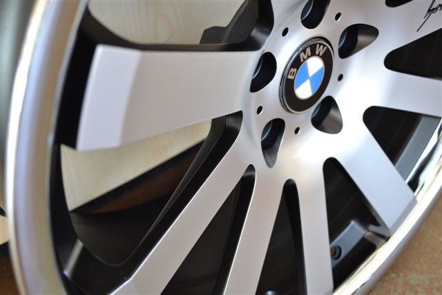 BMW WHEELS/RIM E60 E63 E64 645ci 650i M5 M6 Machine Face / Black Inner Spokes / Chrome Lip 20" - Image 2