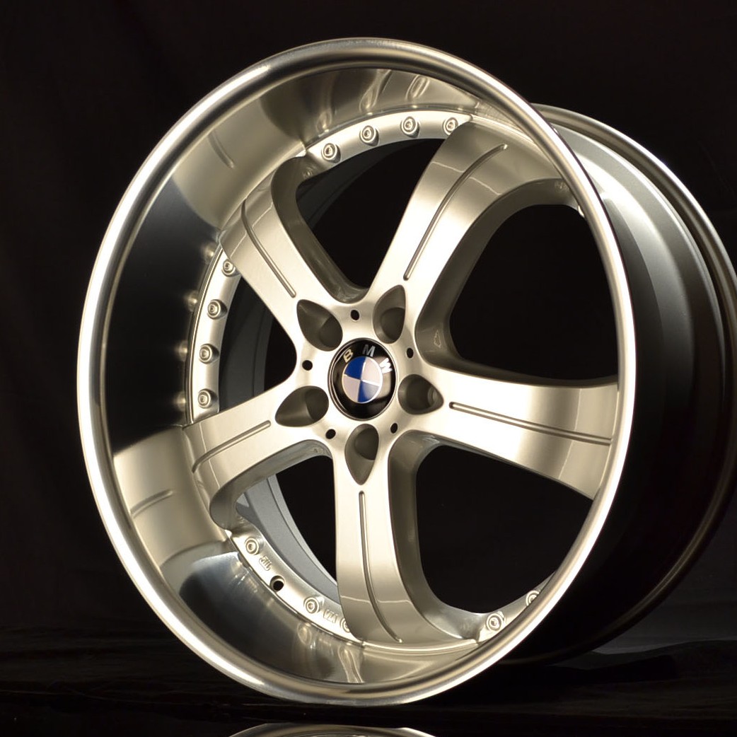 BMW WHEELS/RIM E60 E63 E64 645ci 650i M5 M6 Hyper Silver / Polished Lip 22"