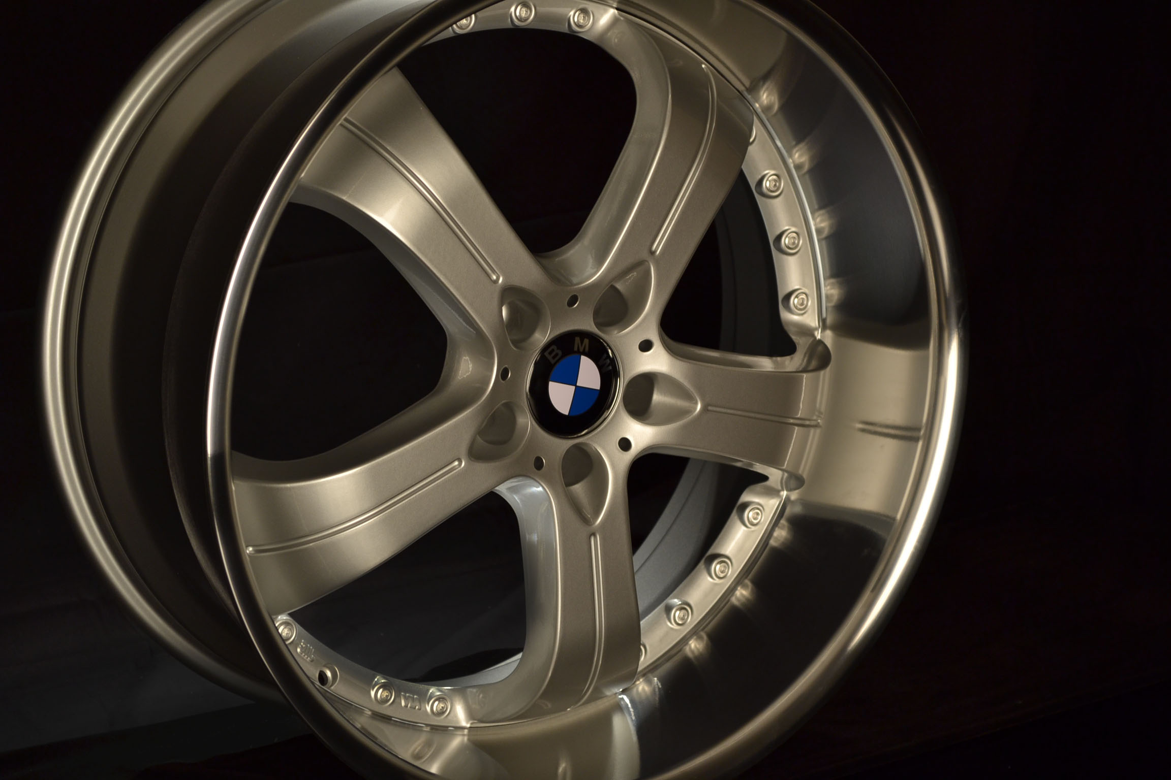 BMW WHEELS/RIM 740i 740Li 745i 745Li E65 E66 Hyper Silver / Polished Lip 22" - Image 6