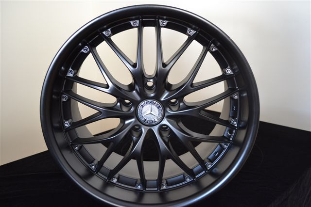 MERCEDES WHEELS/RIM CLK320 CLK350 CLK500 Matte Black 18" - Image 2