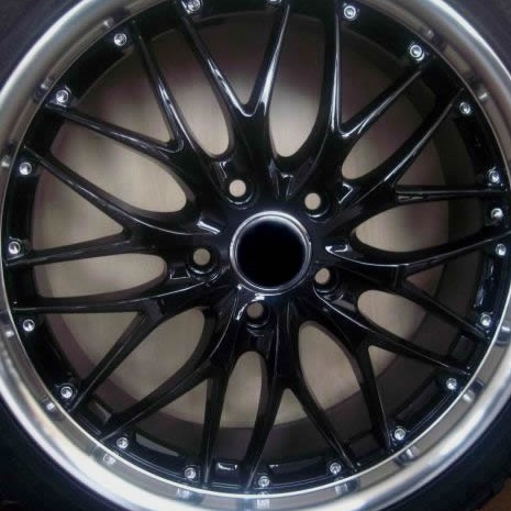 MERCEDES WHEELS/RIM CL500 S430 S500 S550 S600 Black w/ Polished Lip 19"