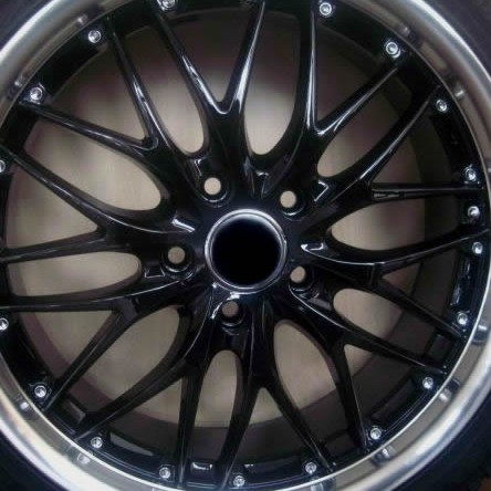 MERCEDES WHEELS/RIM CLK320 CLK350 CLK500 Black w/ Polished Lip 18"
