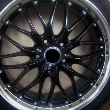 MERCEDES WHEELS/RIM CLK320 CLK350 CLK500 Black w/ Polished Lip 19"
